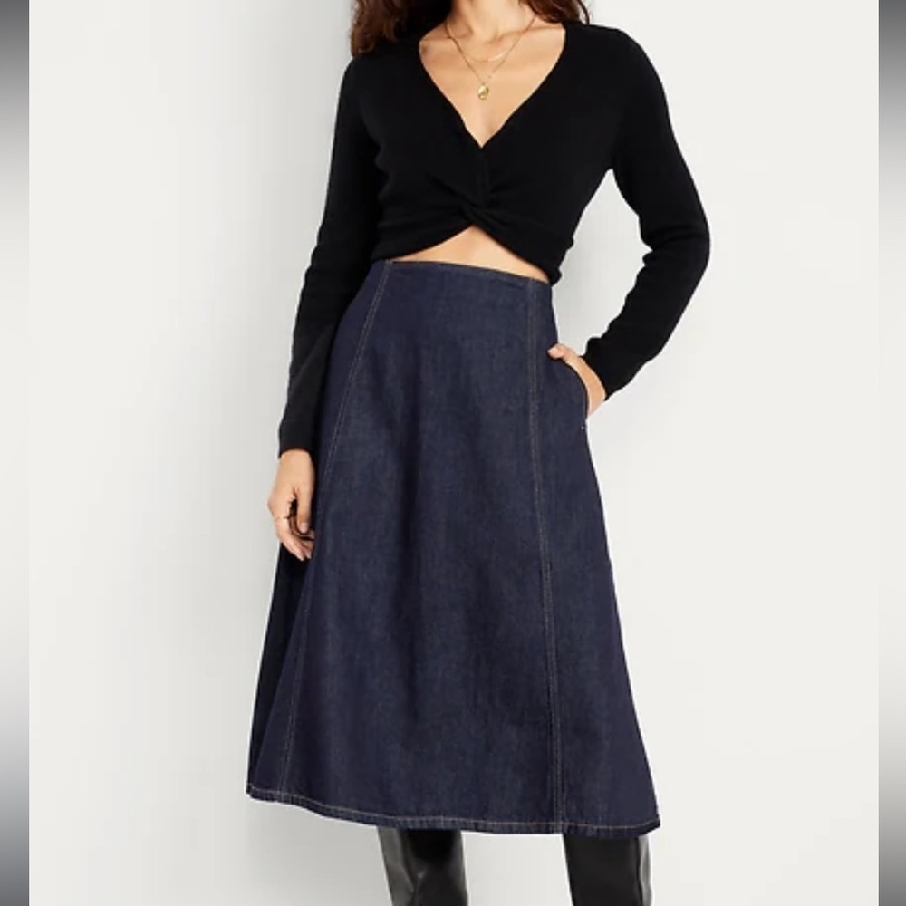 Old Navy Denim A-Line Skirt
